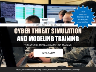Cyber Threat Simulation and Modeling Training : Tonex Training