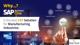 7 Reasons: SAP Business One is the best ERP Solution for Manufacturing Industry