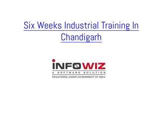 Six Weeks Industrial Training In Chandigarh