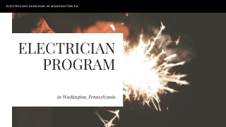 Electrician Programs in Washington, PA