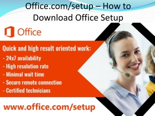 office.com/setup - Install Office Setup