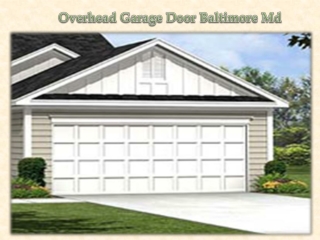 Overhead Garage Door Baltimore Md