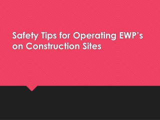 EWP Licence