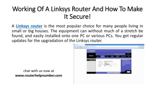 Working Of A Linksys Router And How To Make It Secure!