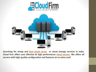 Cheapest Cloud Server Provider Company in Inida