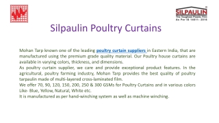 Silpaulin Poultry Curtains