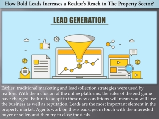 How Bold Leads Increases a Realtor’s Reach in The Property Sector?