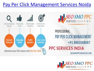 Pay Per Click Management Services Noida