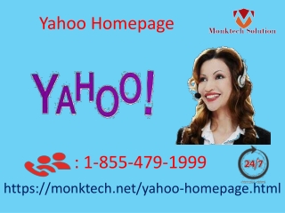 Get solutions of Yahoo Homepage 1-855-479-1999 errors in a speedy manner