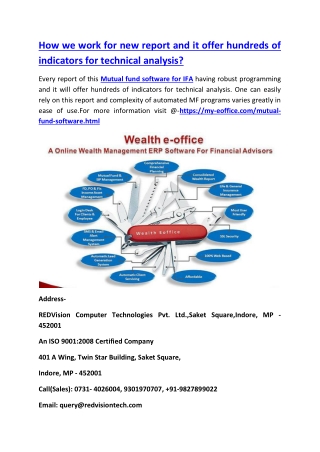 How we work for new report and it offer hundreds of indicators for technical analysis?