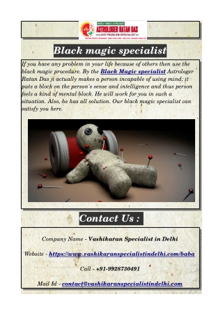 Black magic specialist
