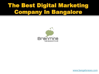 The Best Digital Marketing Company In Bangalore