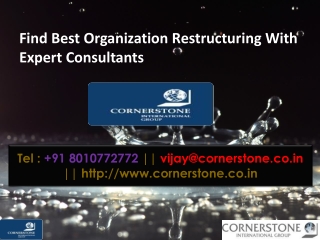 Find Best Organization Restructuring With Expert Consultants