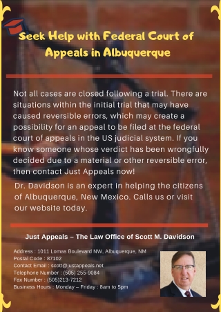 Seek Help with Federal Court of Appeals in Albuquerque