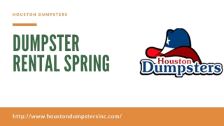 Dumpster Rental Spring