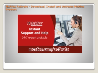 mcafee.com/activate - Download and activate McAfee Retail Card