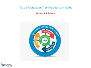 ITIL V3 Foundation Training Course In Noida