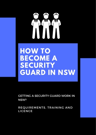 How to Become a Security Guard in New South Wales