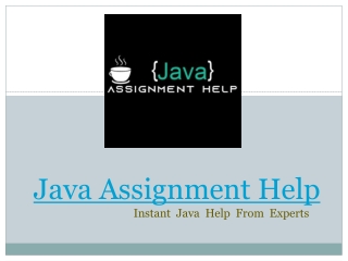 Java Assignment Help | Java Homework Help | Java Programming Help Online