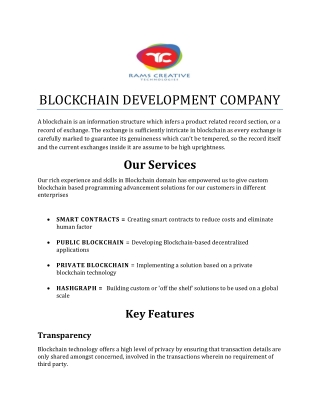 Best Blockchain Development Company