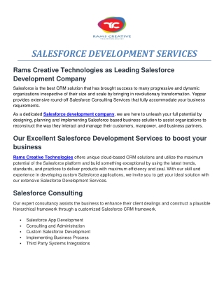 Salesforce Development Company