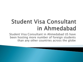 Student Visa Consultant in Ahmedabad