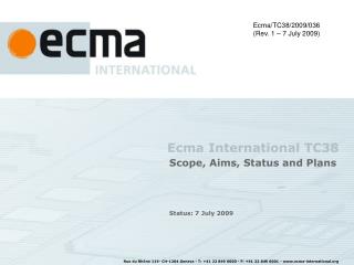 Ecma International TC38