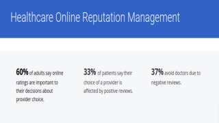 Healthcare online reputation management