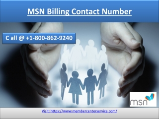 MSN Billing Contact Number | Call @ 1-800-862-9240