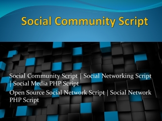 Open Source Social Network Script | Social Network PHP Script