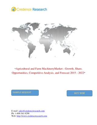 Agricultural and Farm Machinery Market to Reach US$ 230.5 Bn By 2022