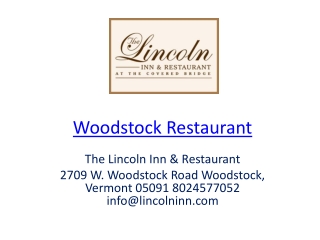 Woodstock Restaurant