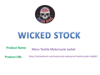 Mens Textile Motorcycle Jacket