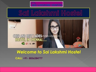 Ladies Hostel in Chennai