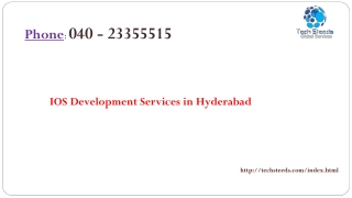 IOS Development services in Hyderabad