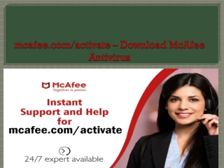 mcafee.com/activate - Activate 25 Digit McAfee Product Key