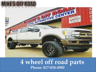 Branded 4 Wheel Off Road Parts at Mikes Off Road
