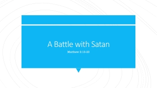 Matthew 2:13-23 Sermon Slides