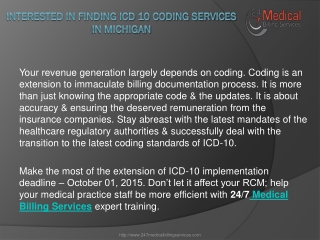 Interested In Finding ICD 10 Coding Services In Michigan