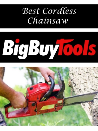 Best Cordless Chainsaw