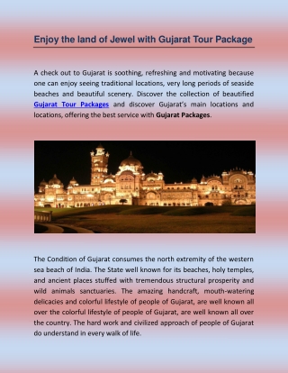 Gujarat package - Gujarat Tour - Gujarat Tour Packages