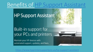 Benefits of HP Support Assistant