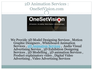 2D Animation Service