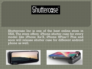 iPhone Shutter Case