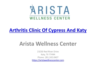 Arthritis Clinic Of Cypress And Katy