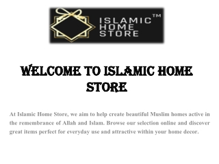 Islamic Home Decor Stores Online UK