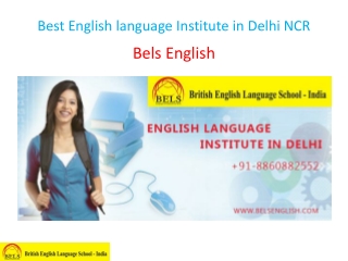 Best English language Institute in Delhi NCR