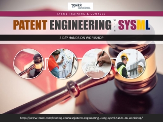 Patent Engineering with SysML Hands on Workshop : Tonex Training