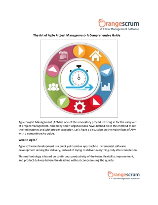 The Art Of Agile Project Management- A Comprehensive Guide