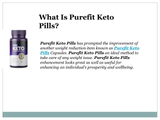 Purefit Keto Pills